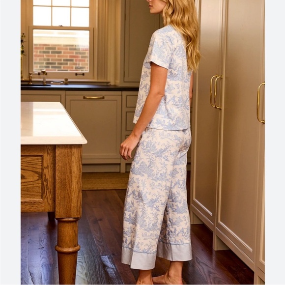 NWT LAKE x Brooks Brothers Toile Pajama set size M- SOLD OUT ON WEBSITE - Picture 2 of 3